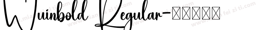 Wuinbold Regular字体转换